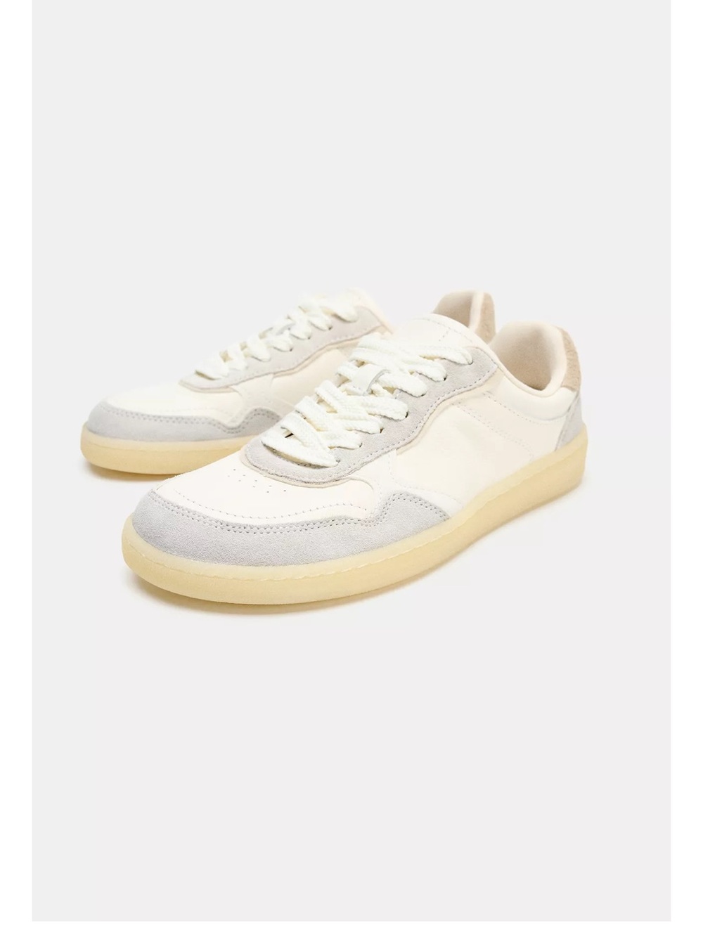 Zara barefoot sneakers  Sneakers - White and Light Gray 7.5